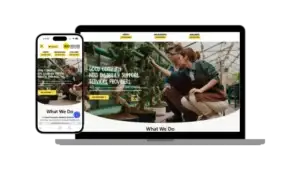 Good Company Disability Services NDIS provider website shown on a laptop and phone